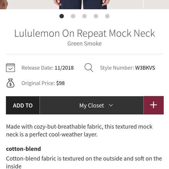 lululemon On Repeat Mock Neck - Picture 8 of 8